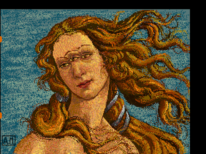 Illustration for article titled Andy Warhol's Lost Amiga Computer Art Rediscovered 30 Years On